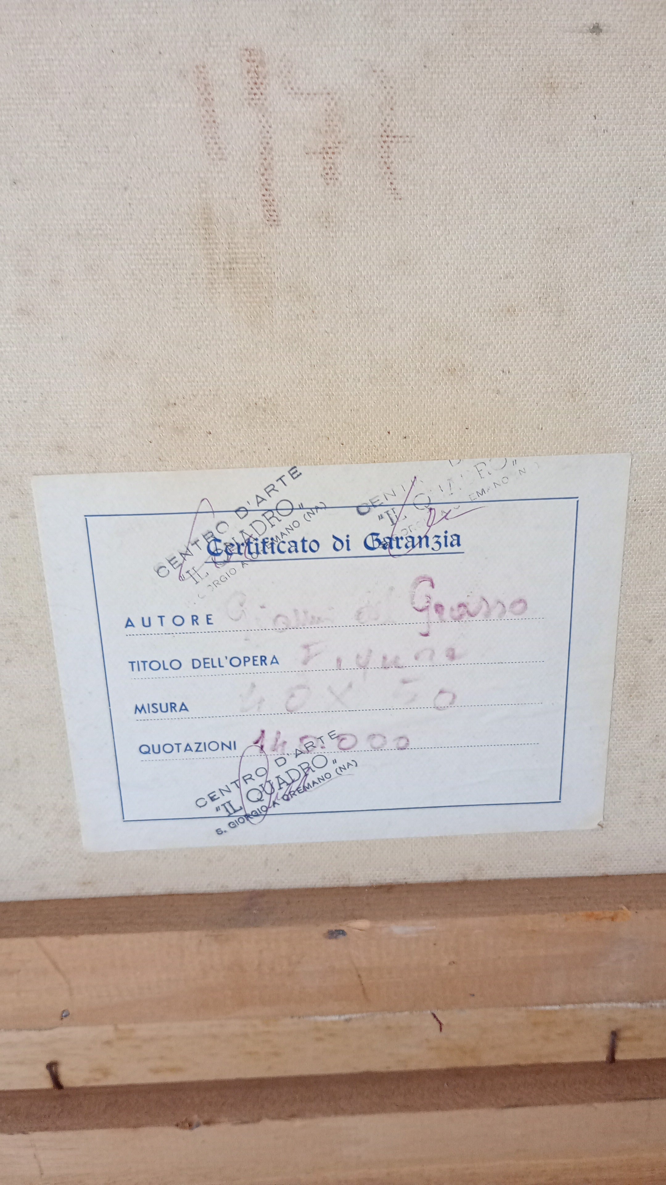 Quadro Gianni Del Grasso