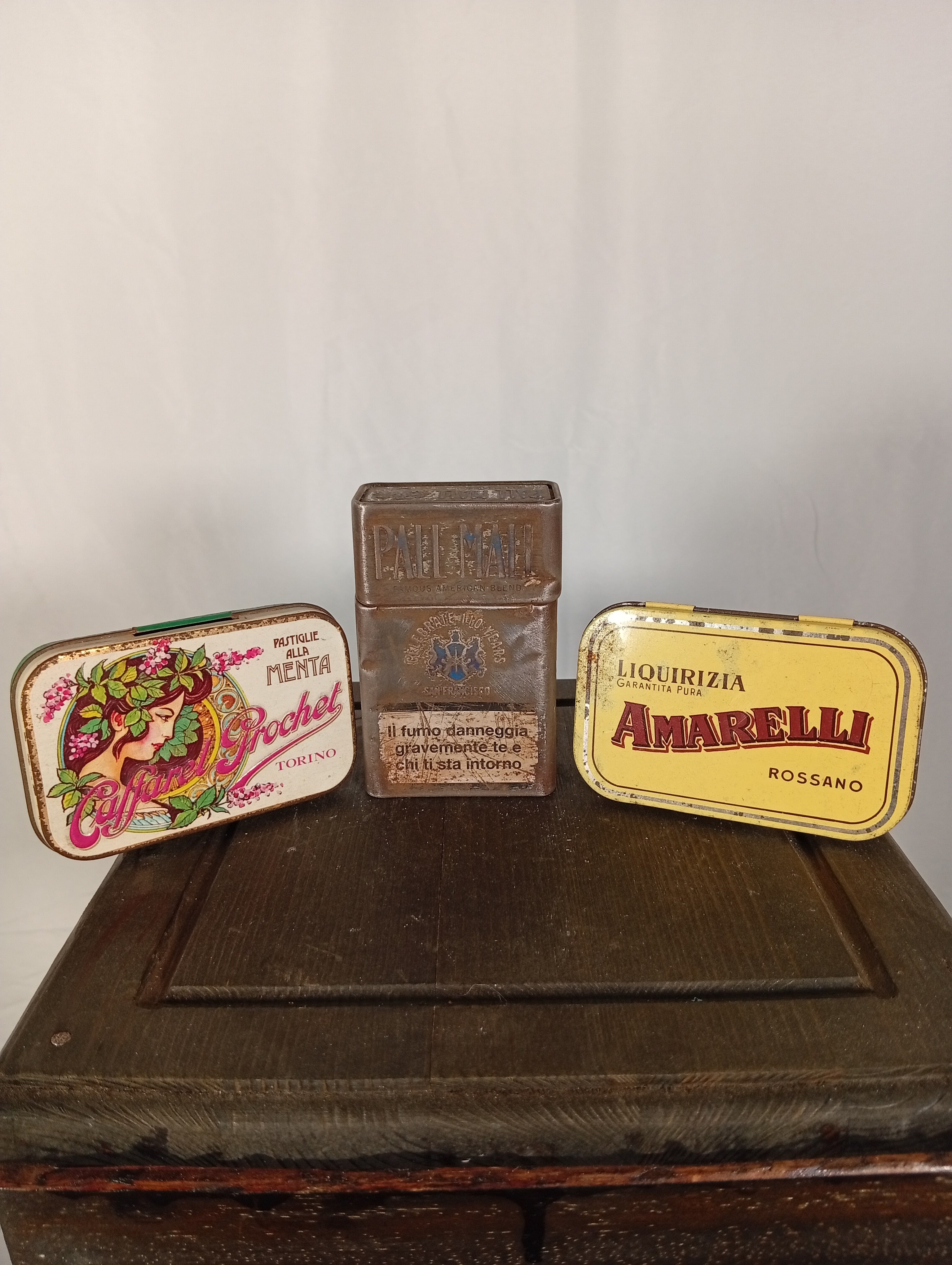 Tris scatole da collezione